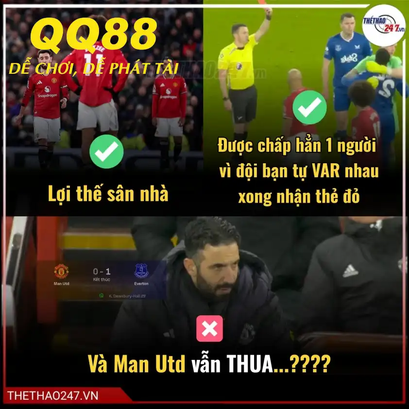 Quỷ đỏ gây thất vọng sau trận thua Everton Quỷ đỏ gây thất vọng sau trận thua Everton
